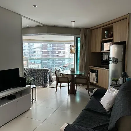 Estanconfor Praia Santos 3 - Ac Garagem Arrumacao Sacada Fechada Exterior foto