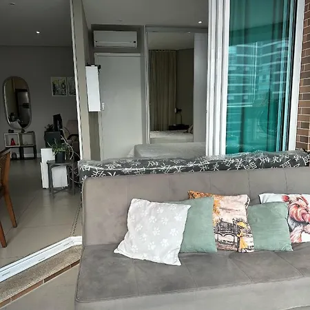 Estanconfor Praia Santos 3 - Ac Garagem Arrumacao Sacada Fechada Exterior foto