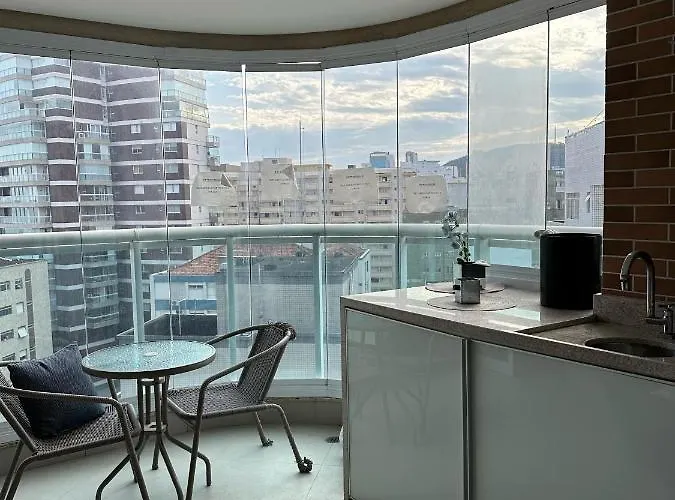 Estanconfor Praia Santos 3 - Ac Garagem Arrumacao Sacada Fechada